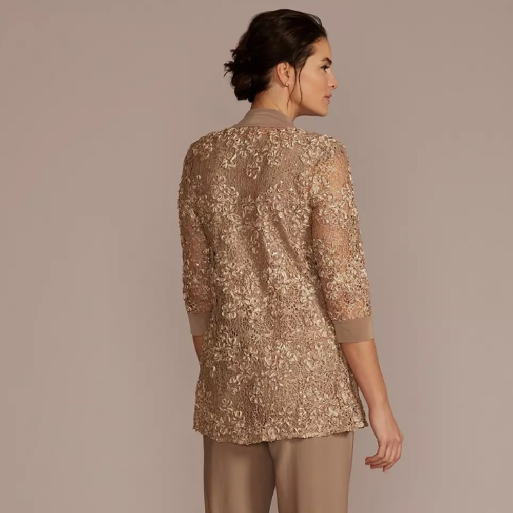 Oleg Cassini 2- piece Soutache Embellished Tank & Jacket
